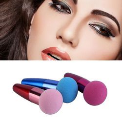 Kosmetisk Makeup Sponge Blender Fejlfri Glat rundformet pudderkvast