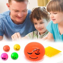 Sevenday 1/4/6/8pcs Rund oppkast & Suger eggeplomme Spy eggeplomme Ball Vanskelig spill Vent Stress Angst Relief Sensoriske leker Gavefarge Tilfeld...