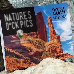 Lisade Natures Dicks Picks Calendar 2024, Nature's Dick Picture Wall Calendar, Hangable Monthly Wall Art Family Calendar, Creative Dick Photos Cale...