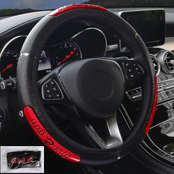 Bil rat dækker 100% helt nye reflekterende faux læder elastisk Kina Dragon Design Auto rat protector vermelho