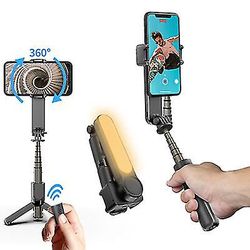Coosilo Udvides trådløs Bluetooth Selfie Stick stativ, telefon anti-shake Shooting stabilisator sort