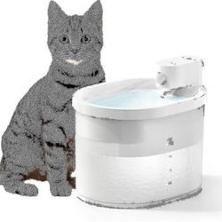 Uahpet Cat Fountain langaton akkukäyttöinen kissan juomalähde Automaattinen suihkulähde kissoille Erittäin hiljainen kissan suihkulähde kissoille j...