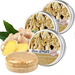 Orgaaninen inkiväärishampoopala Hiustenlähtöä ehkäisevä shampoosaippua Hiustenkasvua hoitava saippua 3 KPL