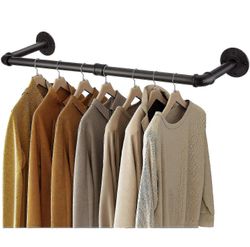 Zhiyi Vaatteet Kisko seinä asennettu teollisuus putki vaatteet teline