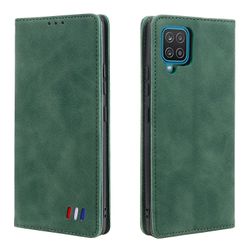 Etui til Samsung Galaxy A12 5g Cover Magnetisk lukning Tegnebog Book Flip Folio Stand View Læder cover Stødsikker - Grøn