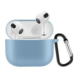 Coosilo Til Airpods 4 Silikone Protective Cover Airpods Wireless Bluetooth Headset Sag lyseblå