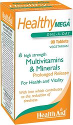 Health Aid Healthy Mega - Pitkäaikainen julkaisu, 90 tablettia
