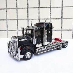 1:32 EXCLUSIVE Alloy painevalettu Kenworth T909 australialainen kuorma-auto traktori kuljetusajoneuvo kuorma-auton malli metallilelut Musta