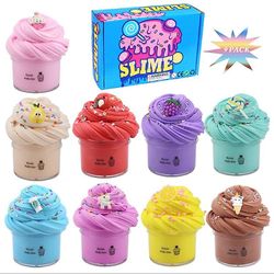 Ruitong 9 Pack Butter Slime Kit, Stress Relief Legetøj til pige drenge