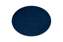 RugsX Moderne vasketæppe POSH cirkel lurvet, plys, tyk skridsikker marineblå blå circle 100 cm