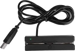 Magneettinen kortinlukija, magneettijuovan kirjoittaja, USB msr90 3 kappaletta Hi-co magneettiraita luottokortinlukija