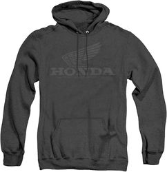 Honda Vintage Wing Unisex Voksen Pull-over Heather hættetrøje-f215 sort L