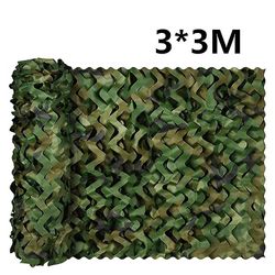 Vilead Woodland Garden Dekoration Forstærket Camouflage Net Jungle Sun Shelter Militær Camo Netting Markise Bildæksler Mesh Woodland 3x3M