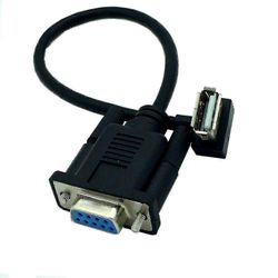 Rs232 DB9 9-nastainen naaras USB 2.0 A uros PLC -sarjakaapelisovittimen muunnin 8" tuuma 25cm jalkaa