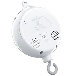 Pinnasänky Mobile Motor Baby Music Box 3 tilalla Äänenvoimakkuuden säätö 12 kehtolaulua Automaattinen sammutus 30 minuutin jälkeen B5 Valkoinen