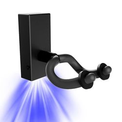 2024 Kestävä kitararipustin seinäkoukkuteline Guitarra-kiinnikkeen pidike LED-valo akustiseen sähköguitaan