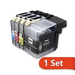 Korkealaatuinen Lc539 Lc539xl Bk Lc535 Lc535xl C/M/Y -yhteensopiva mustekasetti Brother Dcp-j100/dcp-j105/mfc-j200 -tulostimeen (täysi muste) 1 sarja