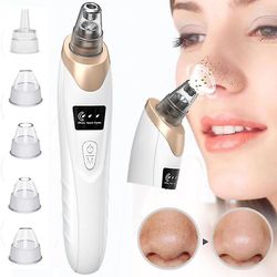 Coosilo Elektrisk blackhead remover instrument sort prik remover acne vakuum suge ansigt ren
