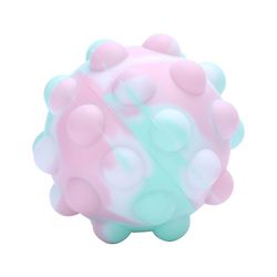 Ceyue Fidget Stress Ball Popper Legetøjsfest Taske Fyldstof Push Pop It Autism Angst Tool Pink