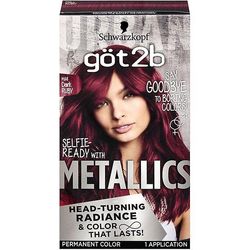 göt2b Schwarzkopf Got2b Metallics Permanent Hair Color, M68 Dark Ruby