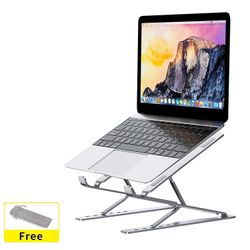 Universal Laptop Stand For skrivebord Aluminium Notebook Support Riser Bærbar brakett Sammenleggbar Macbookpro holder Lap Top Base For PC Oppgrader...