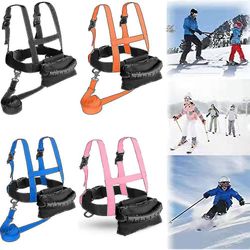 Lasten hiihtovaljaat, hiihtoturvaolkahihna, hiihtoharjoittelun turvahihna lumilautailun harjoitteluvaljaiden kouluttaja Vaaleanpunainen