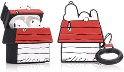 AIR Silikone etui kompatibel egnet til Airpods 12DSN 3D Avatar Anime Series (Snoopy House)