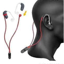 Laadukas silikoninen kuulolaite Köyden katoamisen estävä köysi Sotkeutumaton Bte-kuulokojeiden pidike Lasten hihnat