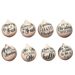 Joulun hauskat loukkaavat korut-töykeät korut, hauska loukkaava joulukoriste