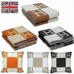 villa kashmir heittää ruudulliset peitot tyyny sohva vuodevaatteet huivi joululahja 0619 Musta 45x45cm tyynyliina 1 kpl