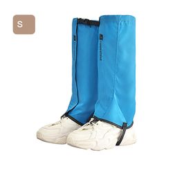 Utendørs Vandring Snødekke Leg Vandring Gaiters Sko Cover Oxford Fabric For Menn Kvinner Camping S Blå S Code