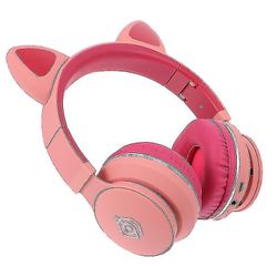 Tianzun 20x17.5x8cm rosa hodetelefoner og hodetelefoner 1pc nydelig tegneserie katt øre headset blinkende glødende hodetelefoner