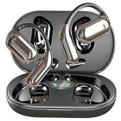 YYK-Q16 langattomat bluetooth avoimet korvakuulokkeet korvakoukku stereo musiikki pelikuulokkeet - musta Monivärinen Black