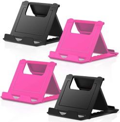 Linkrunning Mobiltelefonstativ, 4 pakke telefonstativ Universal foldbart tabletstativ Multi-vinkel lomme desktop holder holder