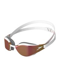 Speedo Fastskin Hyper Elite Spejl Svømmebrille Hvid/guld