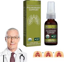 Breathdetox Herbal Lung Cleansing Spray, Lung Health Supplement, rydder lungerne af affald og slim, fremmer lungesundhed 1pcs