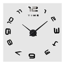 Ruili Stue Silent Wall Clock Super stor størrelse akryl diy enkel hvid