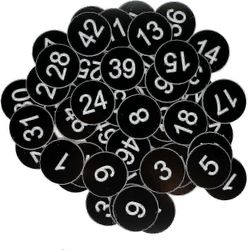 Muoviset numerotunnisteet Kaiverretut numeroidut tunnisteet Tunnustunnisteet Avaintunnisteet ilman reikää S2024123012376 Musta 1-200