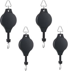 4 kpl kasvitaljaa, sisäänvedettävä kasvikoukkutalja, säädettävä kasviripustin, riippuva kukkakori puutarhakoreihin, ruukkuihin ja lintujen syöttöla...