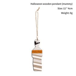 unbrand Halloween Trä Hängande Ornament Träddekorationer Ghost Decors Halloween Party A3 1 pc