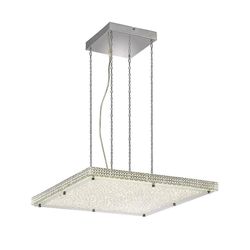 Inspired Lighting Amelia Loft vedhæng 44W 4400lm LED 4000K rustfrit stål, krystal
