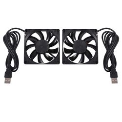 80 mm:n 5 V:n USB-tuuletin, 80 mm:n 8 cm:n 8015 harjaton tasavirtatuuletin, tietokoneen reitittimen kotelon tuuletin, 2 kpl