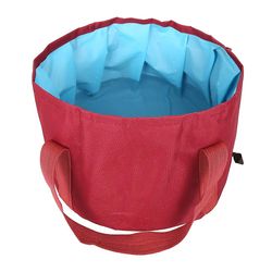 Camping Bucket 16l Sammenklappelig bærbar rejse Folding Water Container Håndvask Udendørs Camping Picnic Fiskeredskaber Rød