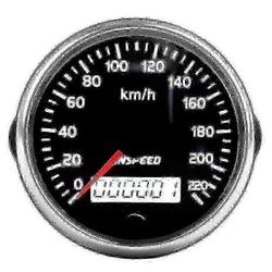 GPS-nopeusmittari 12v/24v 85mm 220km/h autolle ja moottoripyörälleszrh a-s Edition 0725
