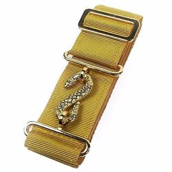 Bricks Masons Masonic bælte extender sennep Guld Large