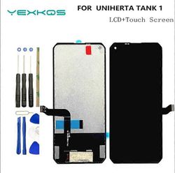 Redkid 6,81 tuuman uusi testattu LCD-näyttö Unihertz-säiliö 1 LCD-näytön kosketusnäyttökokoonpanon vaihto Unihertz TANK: lle Musta säiliö 1