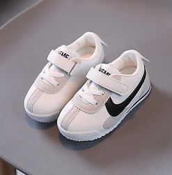 Langytx 2022 Nye Børne sneakers komfortable åndbare piger sko til drenge Classic Cortez Fashion Sport Baby løbesko Sort 28