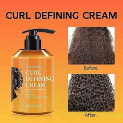 Curl Defining Cream, Professional Curl Cream, Defining Curl Cream kiharille ja aaltoileville hiuksille, Curl Cream ohuille tai paksuille hiuksille ...