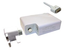 Power4Laptops Apple Macbook Pro 17" medio 2010-kompatibel oplader til bærbare vekselstrømsadaptere med indbygget uk-stik