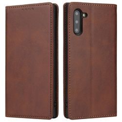 Samsung Note10 magnetisk mobiltelefon taske Brown